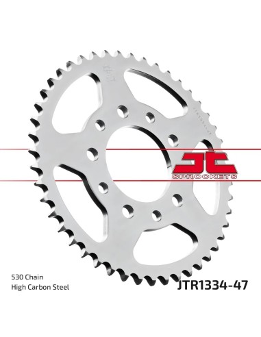 corona moto jt sprockets de acero de 47 dientes jtr1334 47