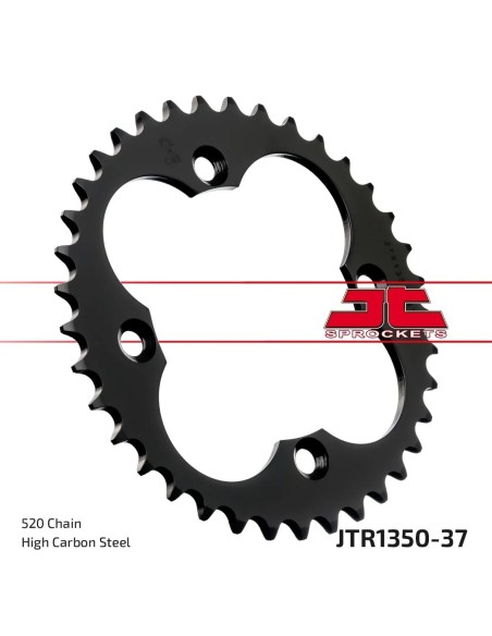 corona moto jt sprockets de acero de 37 dientes jtr1350 37