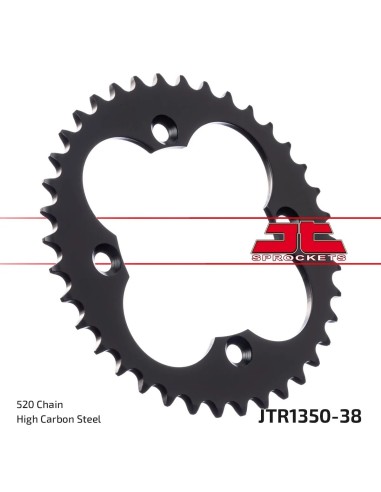 corona moto jt sprockets de acero de 38 dientes jtr1350 38