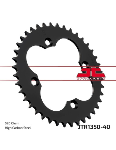 corona moto jt sprockets de acero de 40 dientes jtr1350 40