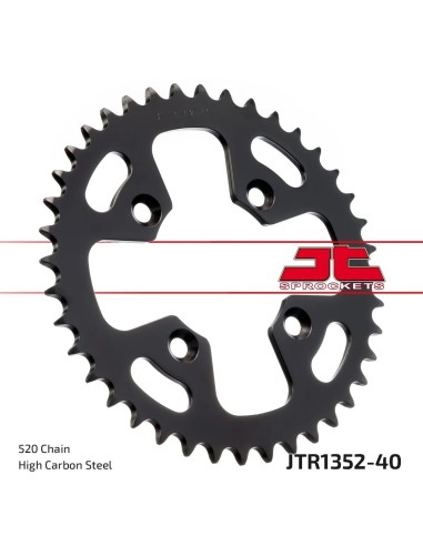 corona moto jt sprockets de acero de 40 dientes jtr1352 40