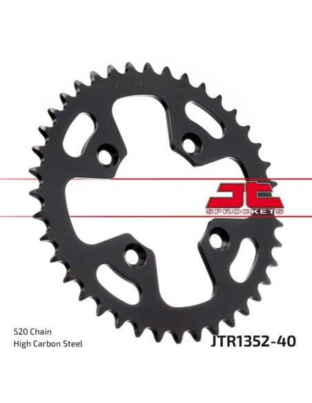 corona moto jt sprockets de acero de 40 dientes jtr1352 40