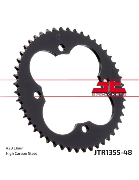 corona moto jt sprockets de acero de 48 dientes jtr1355 48