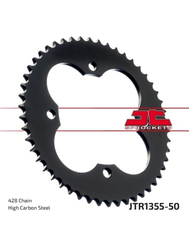 corona moto jt sprockets de acero de 50 dientes jtr1355 50