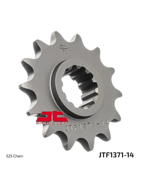 pinon de moto jt sprockets acero 14 dientes p 525 jtf1371 14
