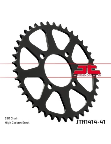 corona moto jt sprockets de acero de 41 dientes jtr1414 41