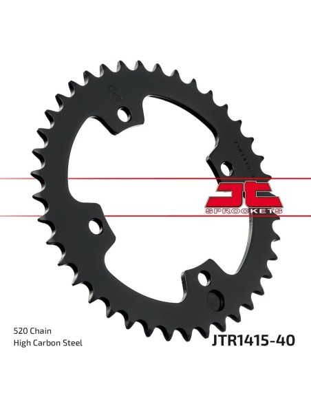 corona moto jt sprockets de acero de 40 dientes jtr1415 40