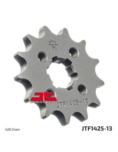 pinon de moto jt sprockets acero 13 dientes p 428 jtf1425 13
