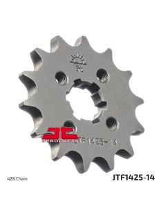 pinon de moto jt sprockets acero 14 dientes p 428 jtf1425 14