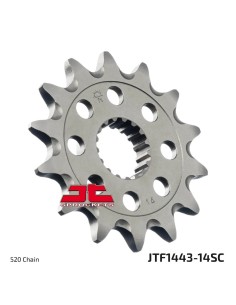 pinon de moto jt sprockets acero 14 dientes p 520 jtf1443 14sc