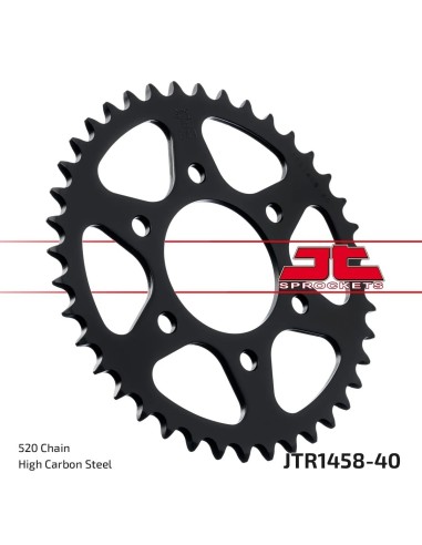 corona moto jt sprockets de acero de 40 dientes 145840jts