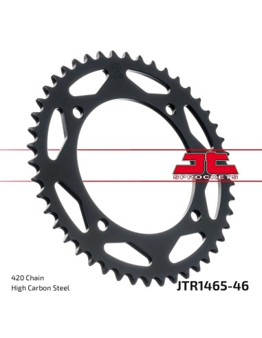 corona moto jt sprockets de acero de 46 dientes jtr1465 46