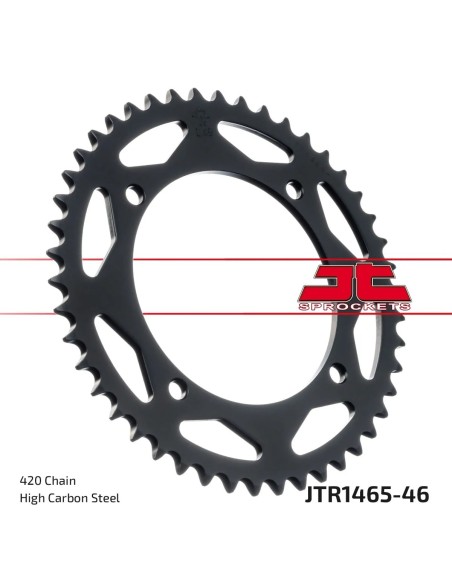 corona moto jt sprockets de acero de 46 dientes jtr1465 46
