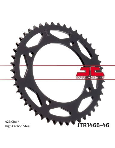 corona moto jt sprockets de acero de 46 dientes jtr1466 46