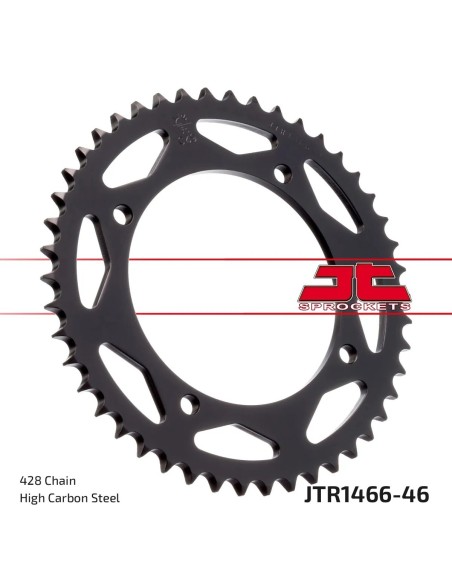 corona moto jt sprockets de acero de 46 dientes jtr1466 46