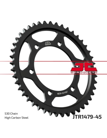 corona moto jt sprockets de acero de 45 dientes jtr1479 45