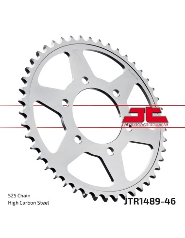 corona moto jt sprockets de acero de 46 dientes jtr1489 46