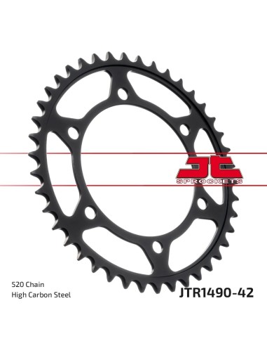 corona moto jt sprockets de acero de 42 dientes jtr1490 42