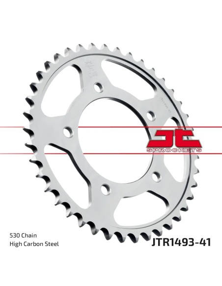 corona moto jt sprockets de acero de 41 dientes jtr1493 41