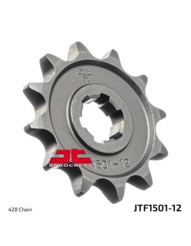 pinon de moto jt sprockets acero 12 dientes p 428 jtf1501 12
