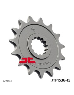 pinon de moto jt sprockets acero 15 dientes p 520 jtf1536 15