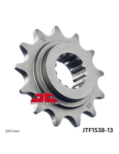 pinon de moto jt sprockets acero 13 dientes p 520 jtf1538 13