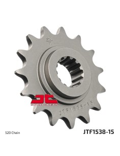 pinon de moto jt sprockets acero 15 dientes p 520 jtf1538 15