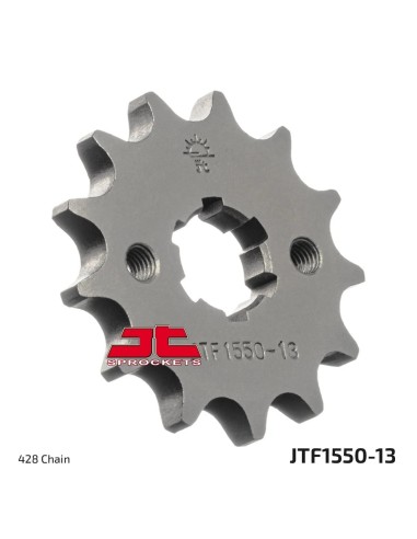 pinon de moto jt sprockets acero 13 dientes p 428 jtf1550 13