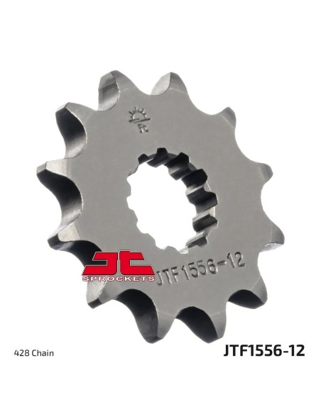 pinon de moto jt sprockets acero 12 dientes p 428 jtf1556 12