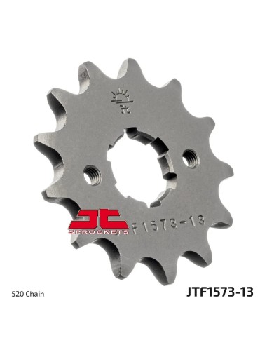 pinon de moto jt sprockets acero 13 dientes p 520 jtf1573 13