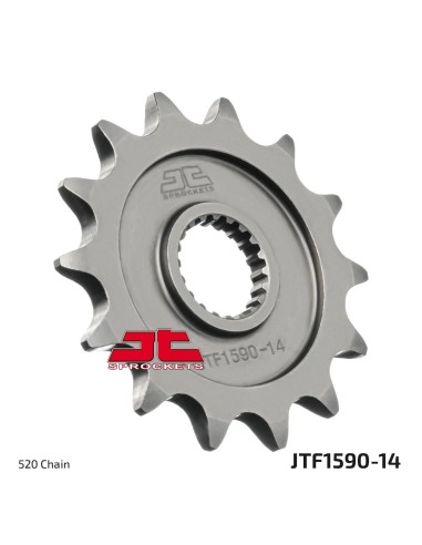 pinon de moto jt sprockets acero 14 dientes p 520 jtf1590 14