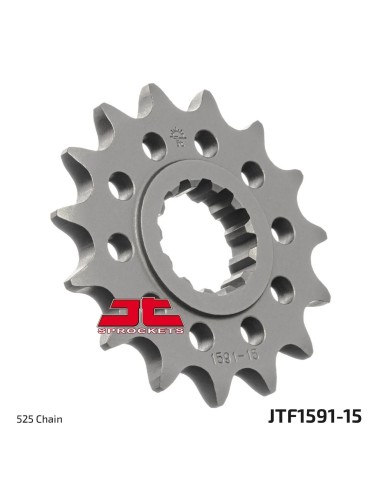 pinon de moto jt sprockets acero 15 dientes p 525 jtf1591 15