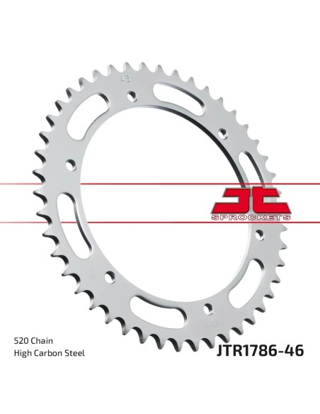 corona moto jt sprockets de acero de 46 dientes jtr1786 46