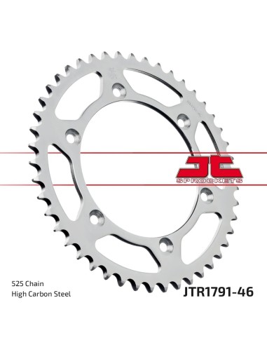 corona moto jt sprockets de acero de 46 dientes jtr1791 46