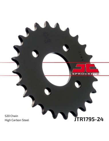 corona moto jt sprockets de acero de 24 dientes jtr1795 24