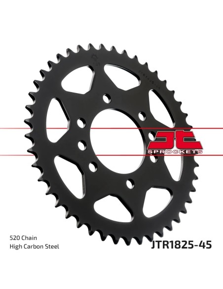corona moto jt sprockets de acero de 45 dientes jtr1825 45