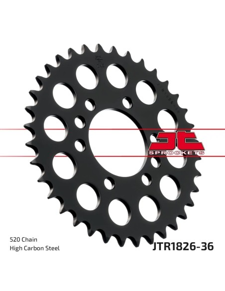 corona moto jt sprockets de acero de 36 dientes jtr1826 36
