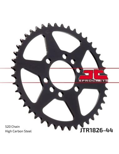 corona moto jt sprockets de acero de 44 dientes jtr1826 44