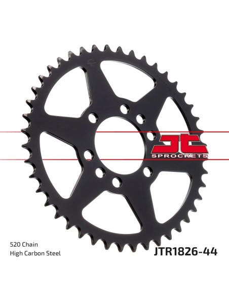 corona moto jt sprockets de acero de 44 dientes jtr1826 44