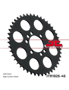 corona moto jt sprockets de acero de 46 dientes jtr1826 46
