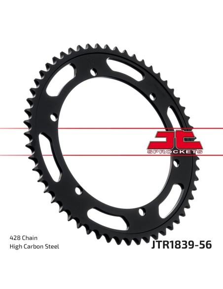 corona moto jt sprockets de acero de 56 dientes jtr1839 56
