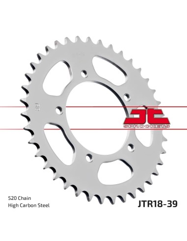 corona moto jt sprockets de acero de 39 dientes jtr18 39