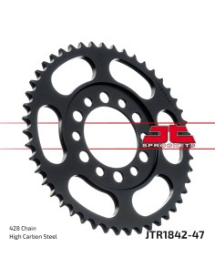 corona moto jt sprockets de acero de 47 dientes jtr1842 47