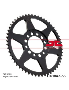 corona moto jt sprockets de acero de 55 dientes jtr1842 55