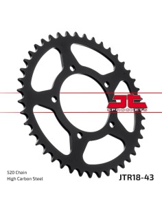 corona moto jt sprockets de acero de 43 dientes jtr18 43