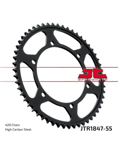 corona moto jt sprockets de acero de 55 dientes jtr1847 55