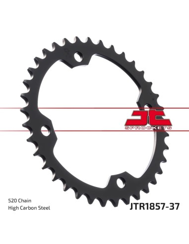 corona moto jt sprockets de acero de 37 dientes jtr1857 37