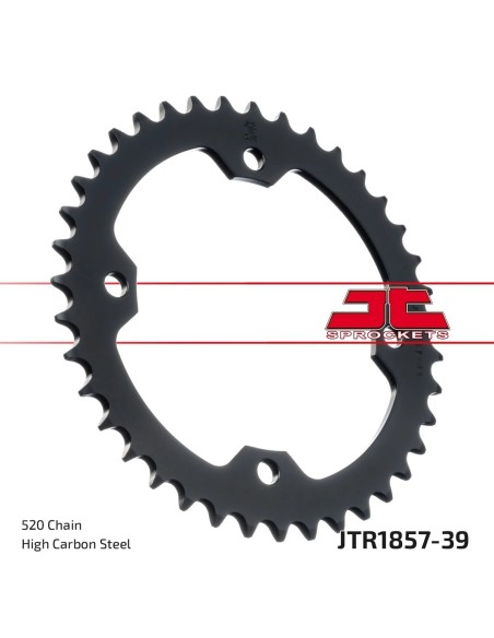 corona moto jt sprockets de acero de 39 dientes jtr1857 39