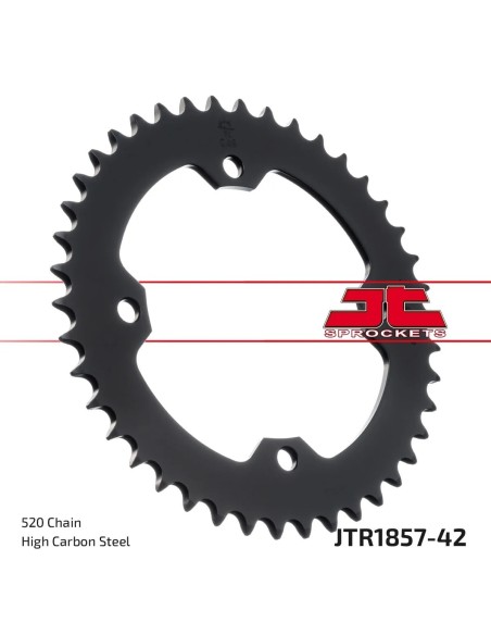 corona moto jt sprockets de acero de 42 dientes jtr1857 42