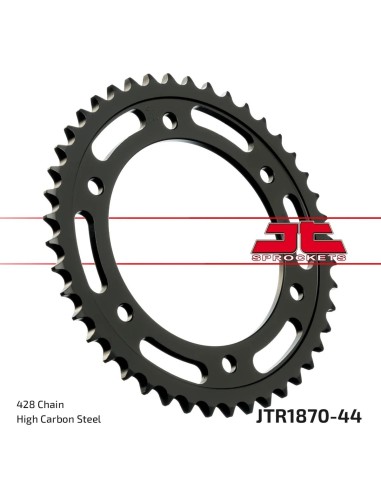 corona moto jt sprockets de acero de 44 dientes jtr1870 44